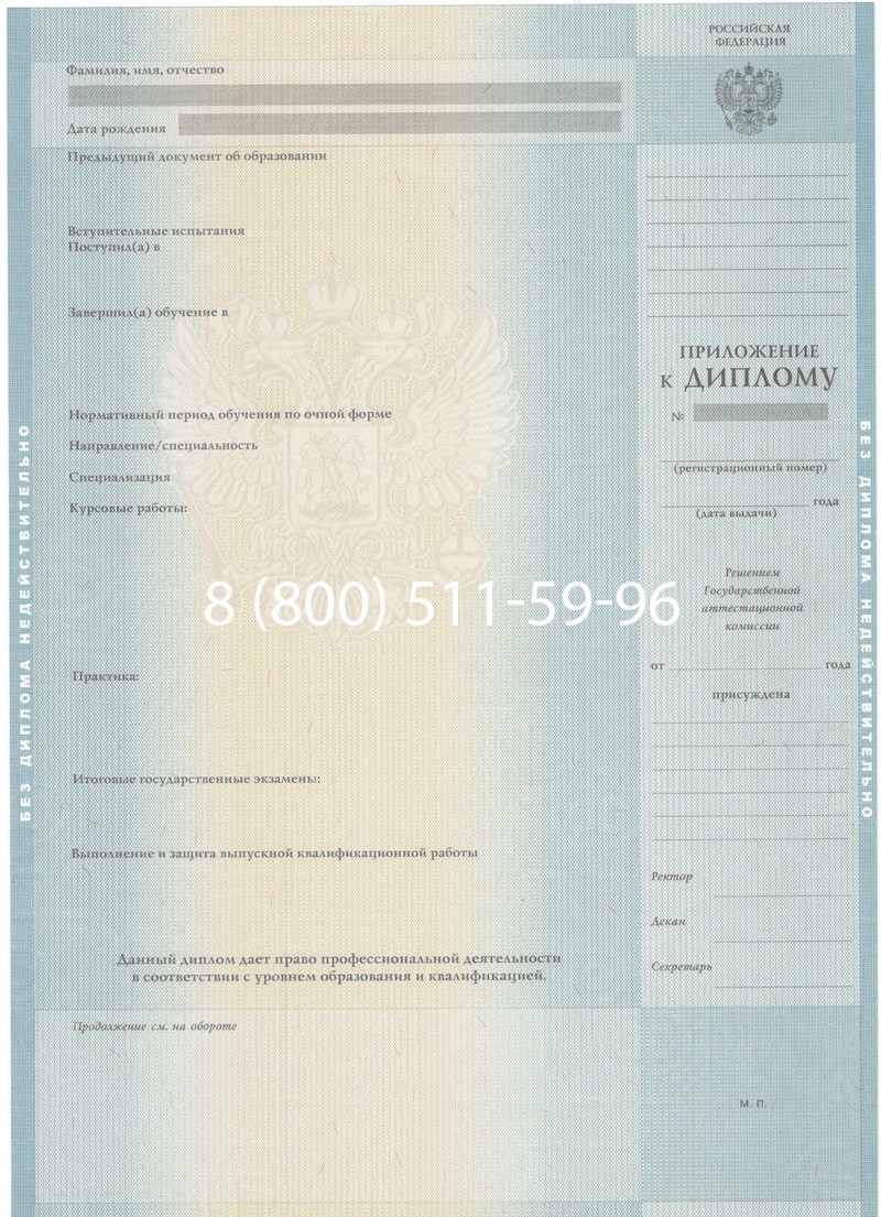 Заказать Диплом специалиста 2012-2013 годов в Казани