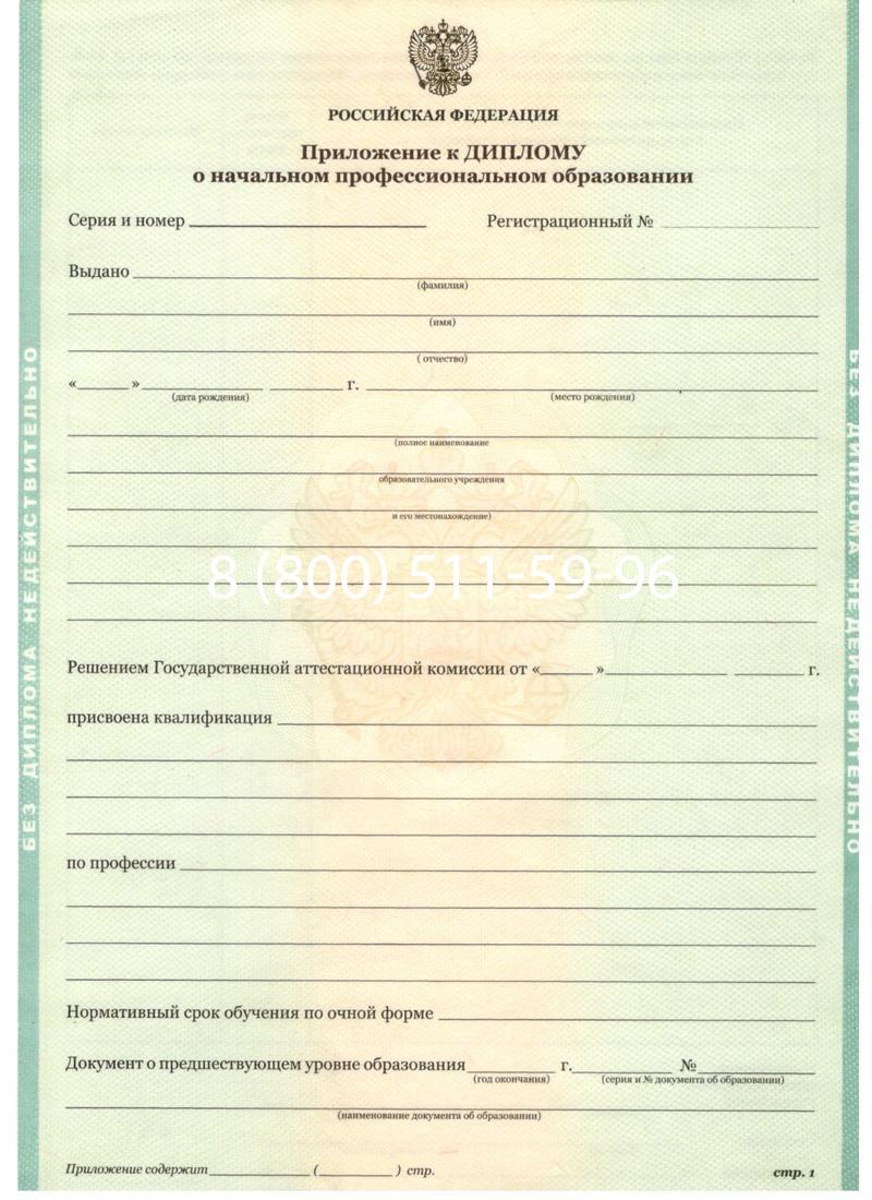 Заказать Диплом училища 2010 год в Казани